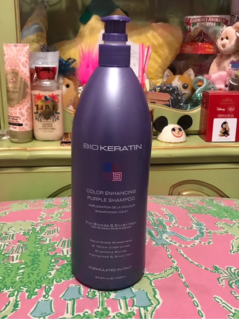 Bio Keratin Color Enhancing Purple Shampoo for Blonde & Silver Hair 1000 ml